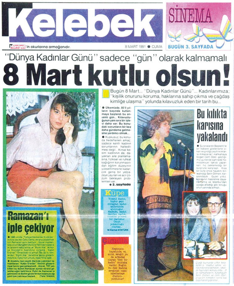 Eski sayfalarda Kadınlar Günü