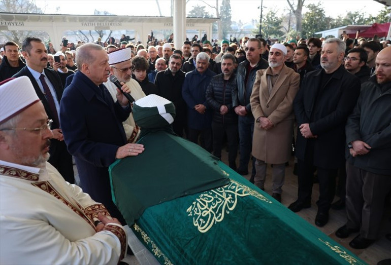 Cumhurbaşkanı Erdoğan, Kasım Yağcıoğlunun cenazesine katıldı