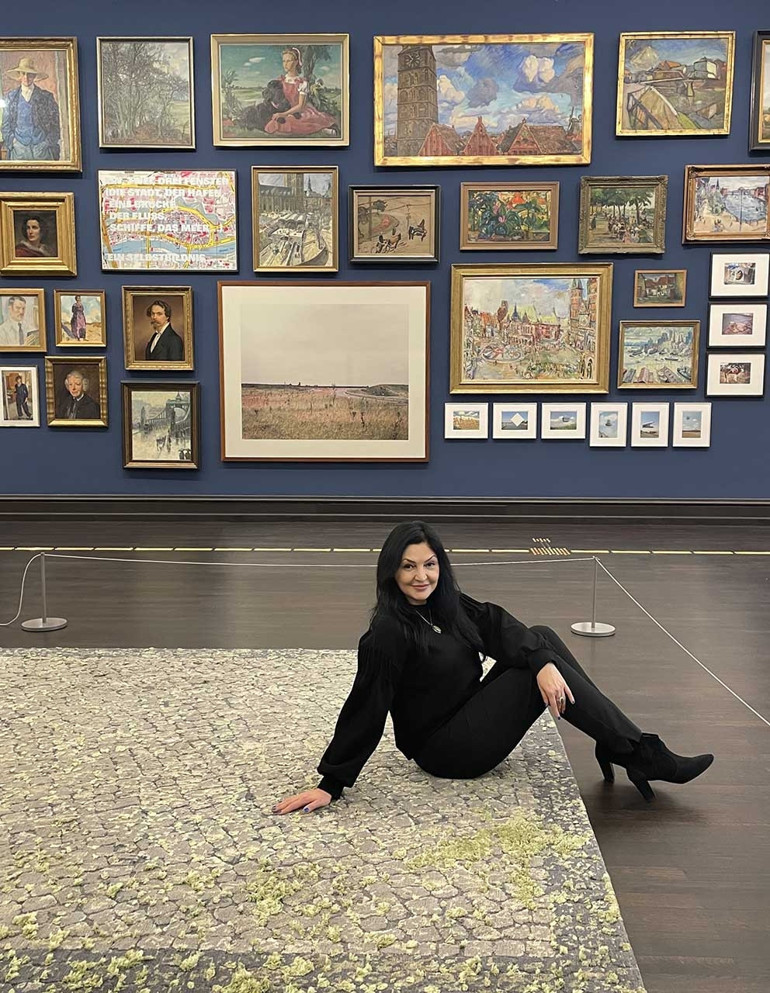 Sanatçı Sultan Adler’in halısı Bremen Sanat Müzesi’nde