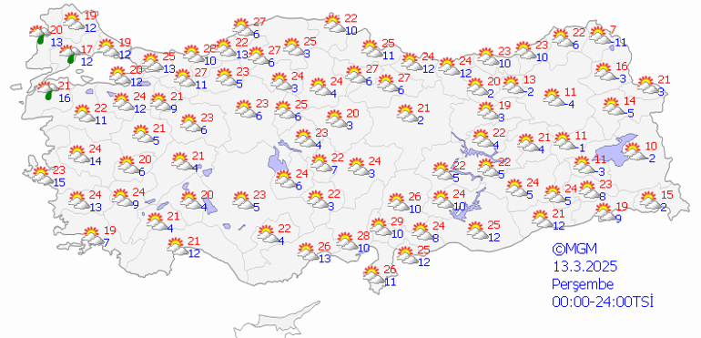 Son dakika hava durumu tahminleri il il || Bugün (13 Mart) hava nasıl olacak İstanbulda yağmur var mı Meteorolojiden Doğu Anadoluya sığ uyarısı