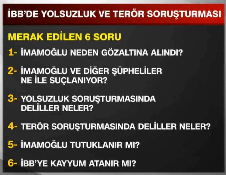 Son dakika: İBB Başkanı Ekrem İmamoğlu gözaltında İfade işlemleri sürüyor... Bakan Yerlikayadan Saraçhane açıklaması