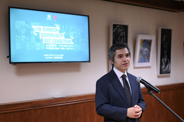 7. Türk Toplumu Sanat Sergisi görücüye çıktı