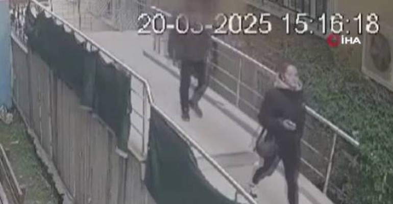 İstanbulda yaşandı Genç kadın çığlık çığlığa yardım istedi... Kâbus dolu anlar kamerada