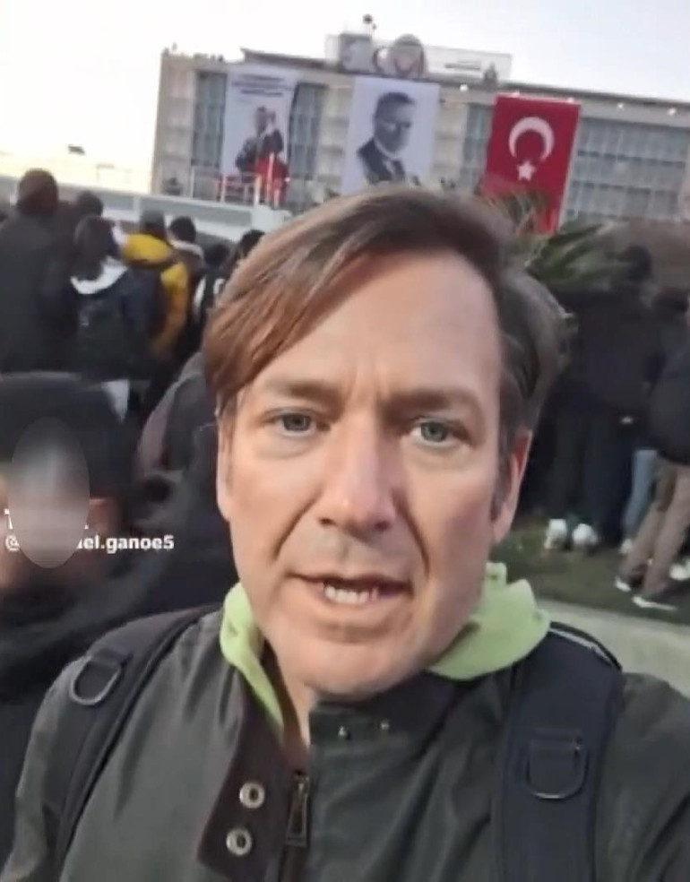 Saraçhanedeki izinsiz gösterilere katılan ABD vatandaşı Michael Anthony Ganoe sınır dışı edildi