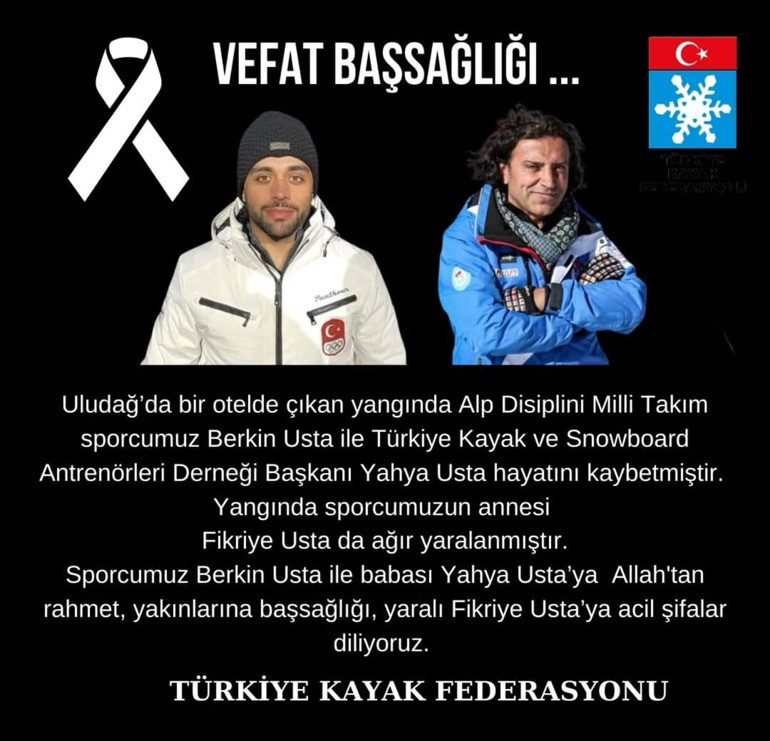 Son dakika... Uludağda otelde yangın Can kaybı arttı: Milli kayakçı Berkin Ustadan acı haber