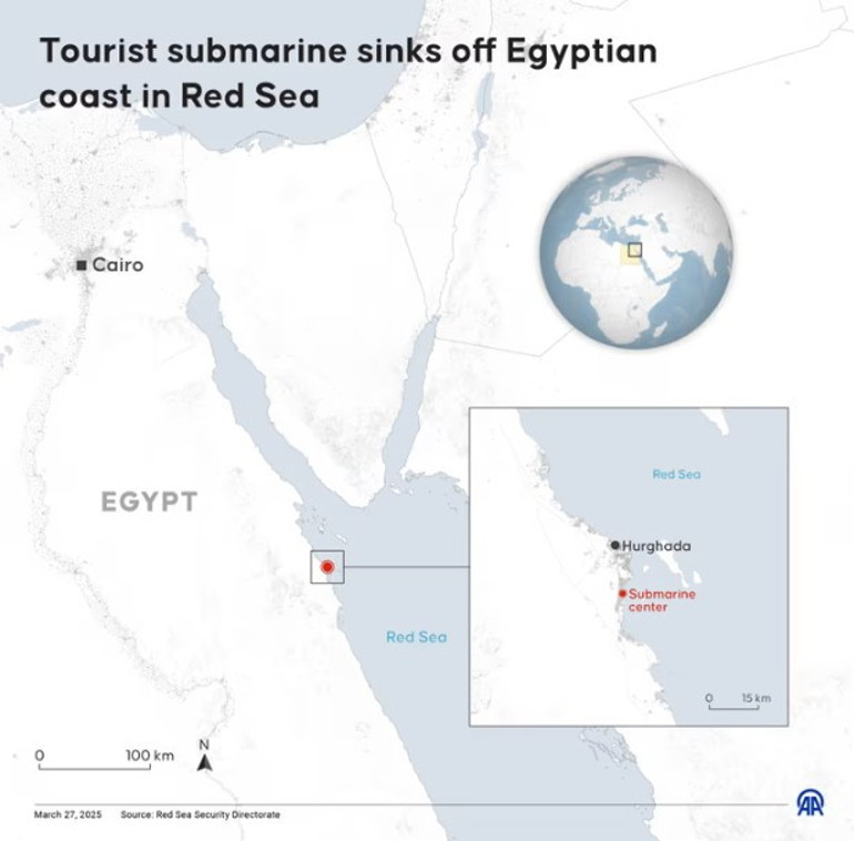 Son dakika... Mısırda turistleri taşıyan denizaltı battı: Çok sayıda ölü ve yaralı