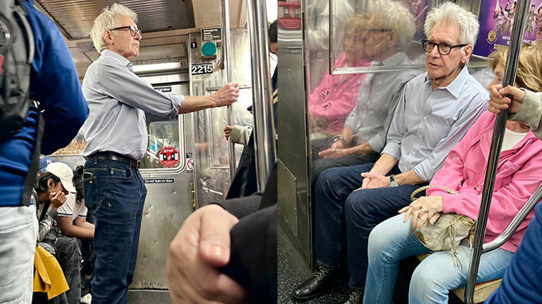 Metroda veda busesi… Özel uçağı bile var ama toplu taşımaya bindi