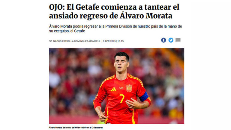 Galatasaray’da ayrılık Morata transferi için düğmeye bastılar