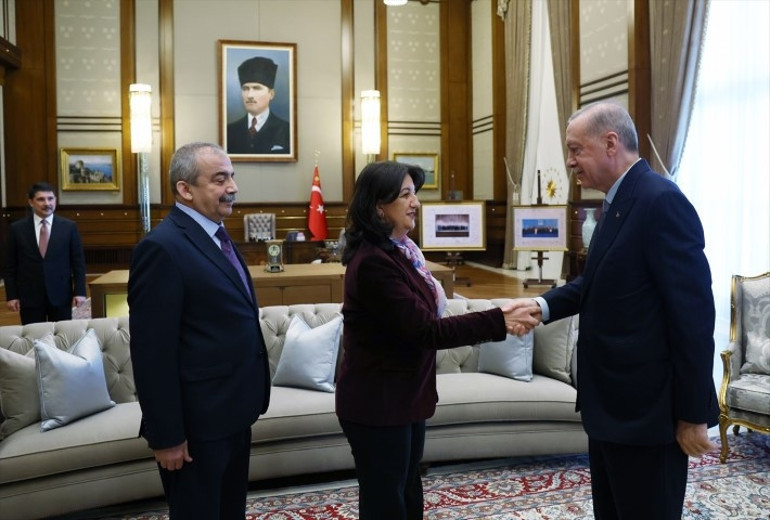 Cumhurbaşkanı Erdoğan, DEM Parti heyetini kabul etti | Görüşme 1 buçuk saat sürdü