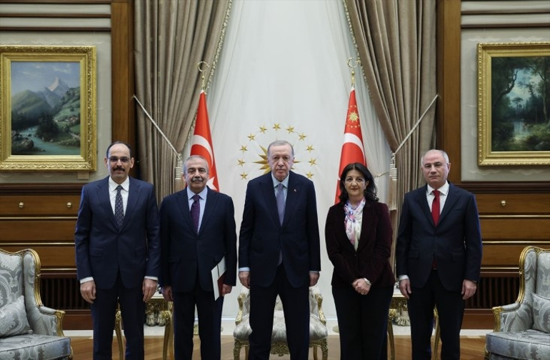 Cumhurbaşkanı Erdoğan, DEM Parti heyetini kabul etti | Görüşme 1 buçuk saat sürdü