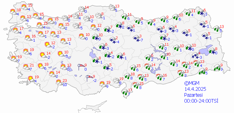 Hava durumu tahminleri il il 14 Nisan 2025 | Yeni haftada hava nasıl olacak, bugün yağmur yağacak mı Havalar ne zaman ısınacak Meteoroloji güzel haberi duyurdu