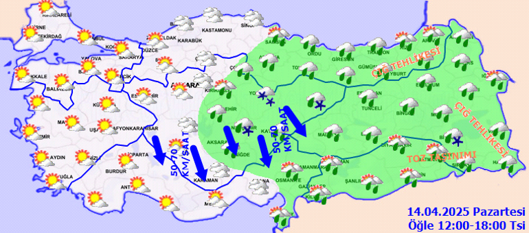 Hava durumu tahminleri il il 14 Nisan 2025 | Yeni haftada hava nasıl olacak, bugün yağmur yağacak mı Havalar ne zaman ısınacak Meteoroloji güzel haberi duyurdu