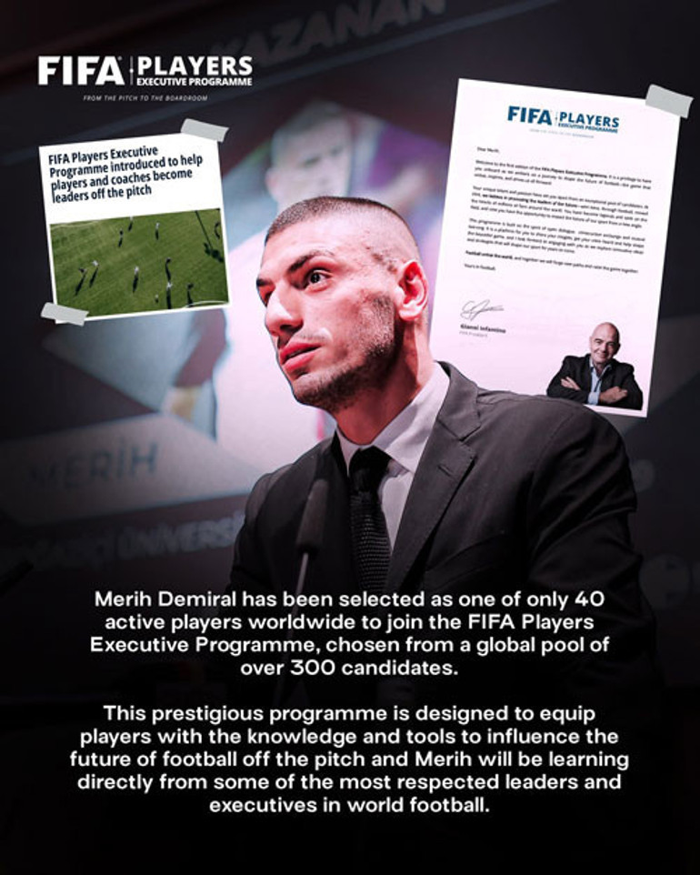 Merih Demiral: Türk bayrağını futbolun karar verici mekanizmalarında da temsil etmek istiyorum