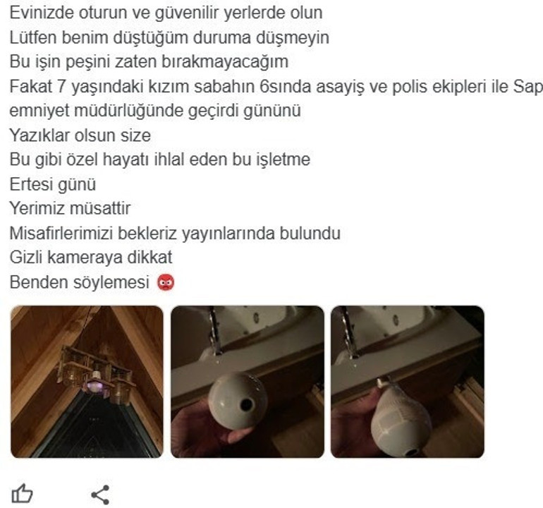Sapancada bungalovda gizli kamera skandalı Sakarya Valiliği harekete geçti