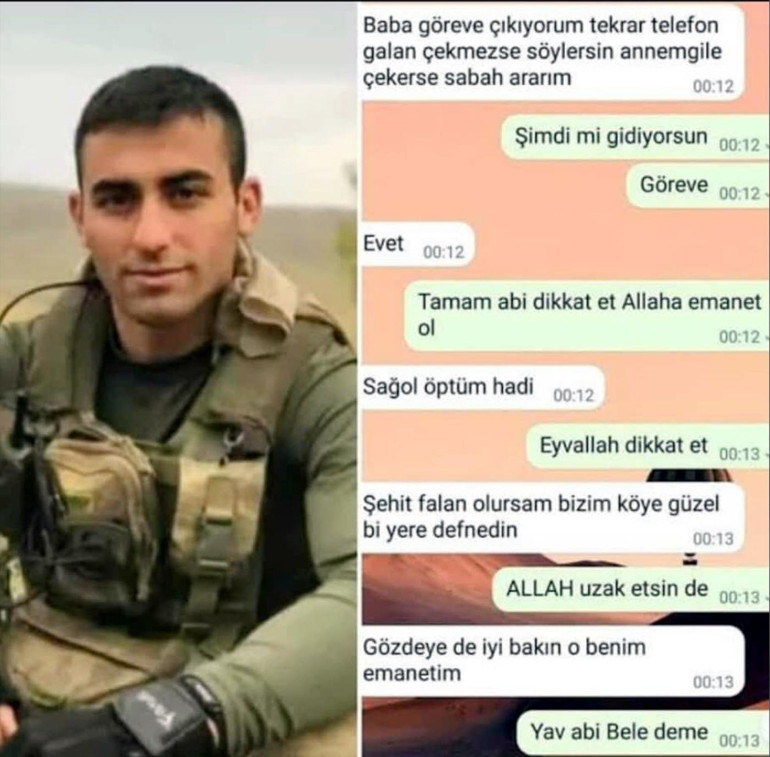 2022de şehit olan askerin naaşı bulunmuştu... Acı veda Son isteği yerine getirildi