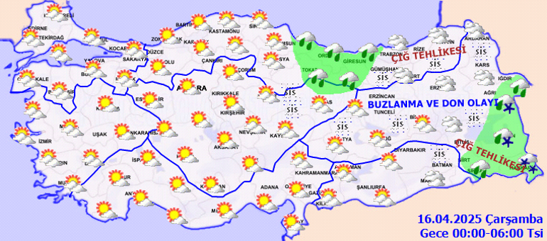 Son dakika hava durumu tahminleri il il | Bugün (16 Nisan) hava nasıl olacak, yağmur yağacak mı Meteorolojiden zirai don uyarısı... İstanbulda sıcaklıklar artıyor
