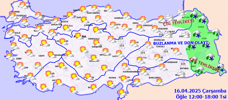 Son dakika hava durumu tahminleri il il | Bugün (16 Nisan) hava nasıl olacak, yağmur yağacak mı Meteorolojiden zirai don uyarısı... İstanbulda sıcaklıklar artıyor