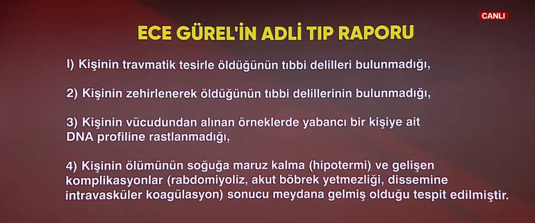 Belgrad Ormanında bulunduktan sonra hayatını kaybetmişti: Ece Gürelin otopsi raporu hazırlandı... İşte ölüm nedeni