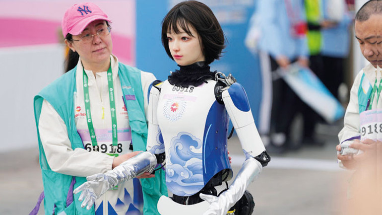Robotlar insanlara karşı... Maraton koştular