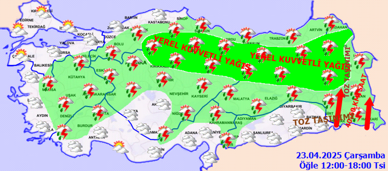 23 Nisan hava durumu tahminleri il il | Bugün hava nasıl olacak, İstanbulda yağmur yağacak mı Meteorolojiden 5 ile sağanak yağış uyarısı