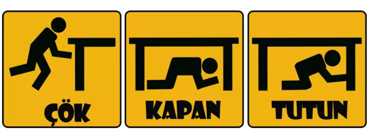 Hâlâ bu yanlışları yapıyoruz Deprem anında ne yapmalıyız Depremde hayat kurtaran şey deprem çantası değil aldığınız pozisyon