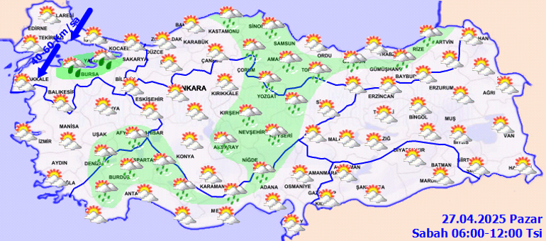 SON DAKİKA HAVA DURUMU TAHMİNLERİ İL İL 27 NİSAN | Bugün hava nasıl olacak, pazar günü İstanbulda yağmur var mı Meteoroloji sağanak yağışın görüleceği illeri yayınladı