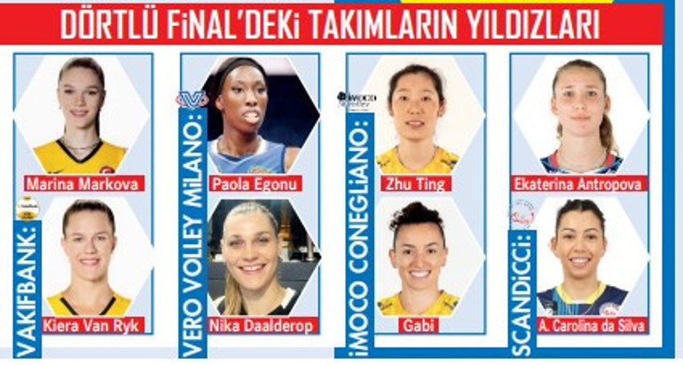 Dünyanın gözü İstanbulda CEVde Dörtlü Final heyecanı...