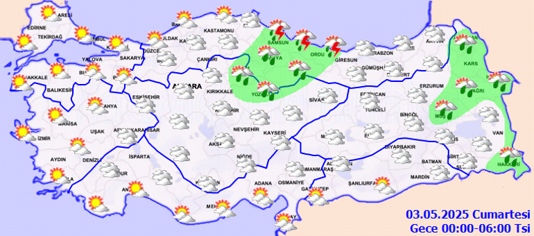 Hava durumu tahminleri il il 3 - 4 Mayıs 2025 | Hafta sonu hava nasıl olacak, bugün yağmur yağacak mı Meteoroloji güzel haberi duyurdu Pazartesiden itibaren yaz geliyor...
