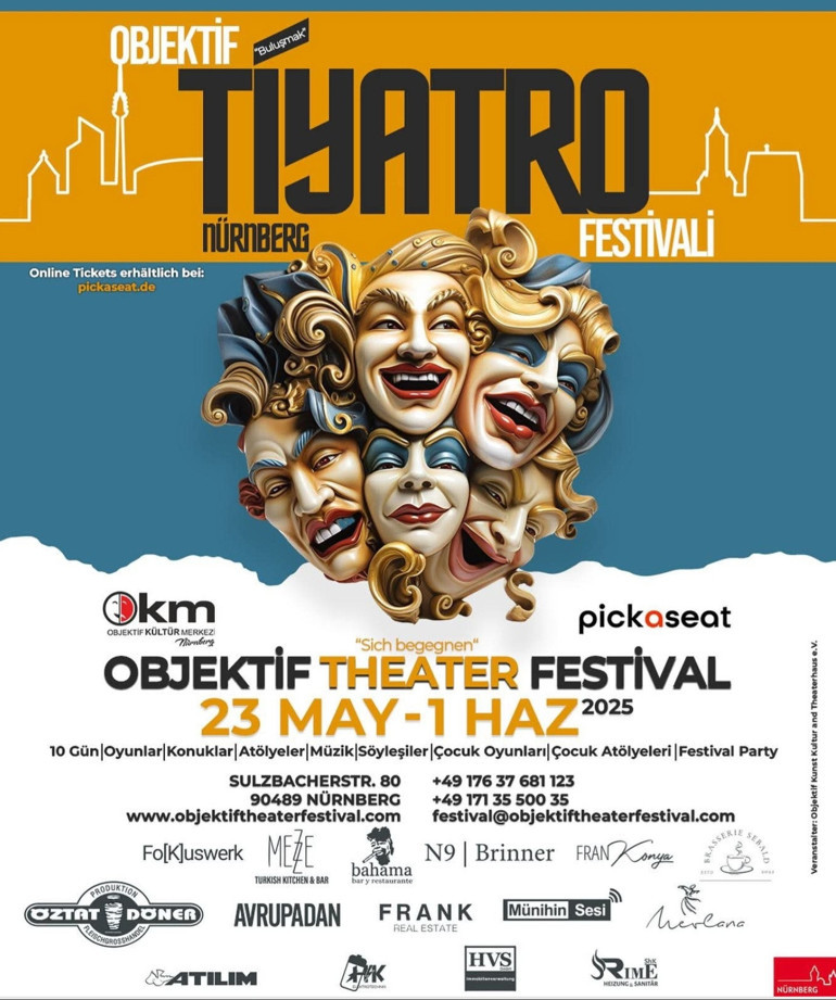 Türkçe tiyatronun kalbi Nürnberg’de atacak: Objektif Tiyatro Festivali başlıyor