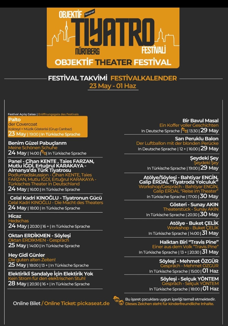 Türkçe tiyatronun kalbi Nürnberg’de atacak: Objektif Tiyatro Festivali başlıyor