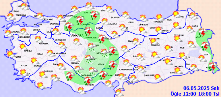 HAVA DURUMU TAHMİNLERİ İL İL | Bugün (6 Mayıs Salı) hava nasıl olacak İstanbulda yağmur var mı Meteoroloji duyurdu: Sıcaklıklar artacak