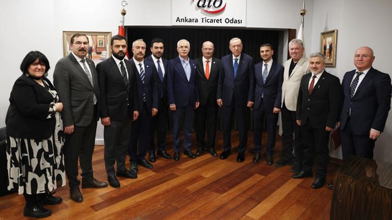 Cumhurbaşkanı Erdoğandan ATO’ya ziyaret