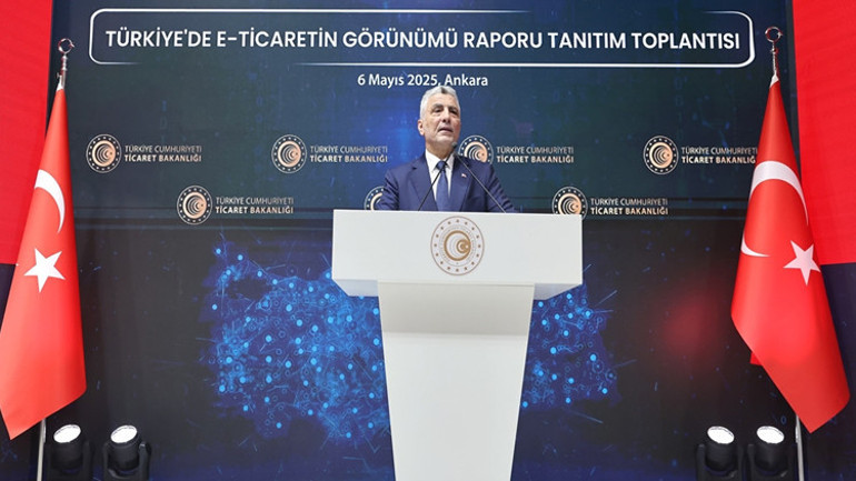 2024 yılında e-ticaret hacmi yüzde 61,7 arttı