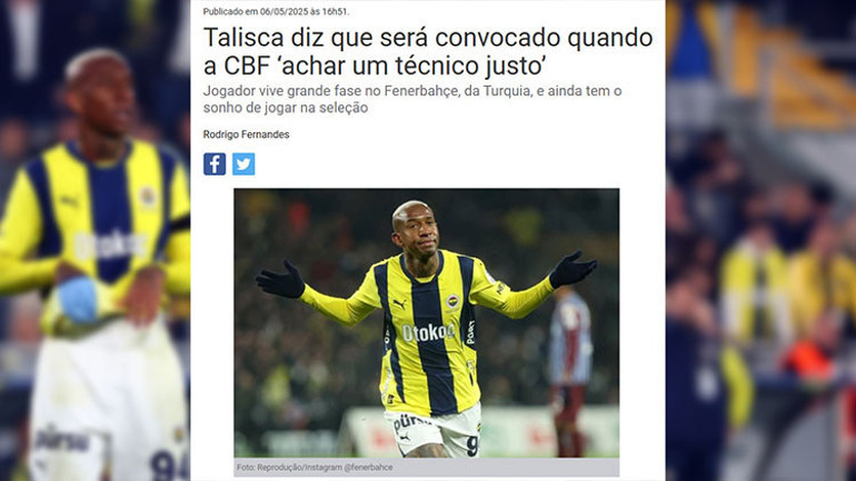 Fenerbahçeli Talisca konuştu Brezilya Milli Takımı için net açıklama