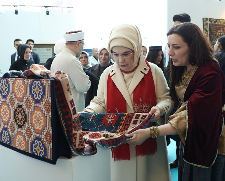 Emine Erdoğan, Uluslararası İslam Sanatları Fuarına katıldı