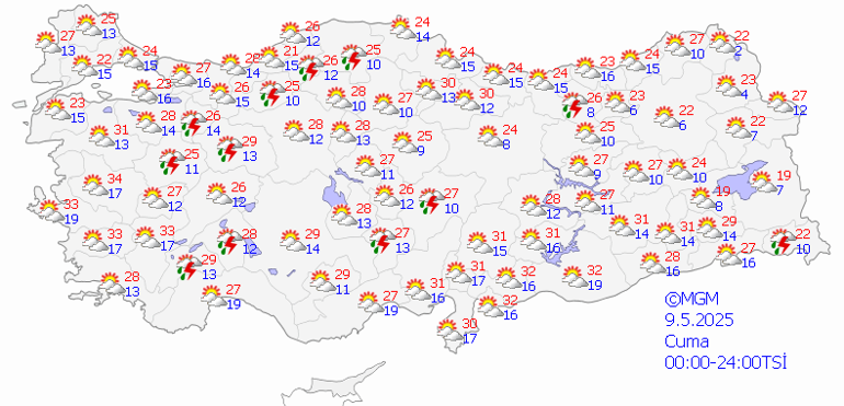 Hava durumu tahminleri il il 9 Mayıs 2025 | Bugünkü hava nasıl olacak, İstanbulda yağmur var mı Meteorolojiden son dakika hafta sonu uyarısı: Sıcaklıklar düşecek