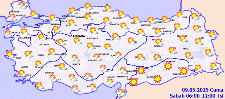 Hava durumu tahminleri il il 9 Mayıs 2025 | Bugünkü hava nasıl olacak, İstanbulda yağmur var mı Meteorolojiden son dakika hafta sonu uyarısı: Sıcaklıklar düşecek