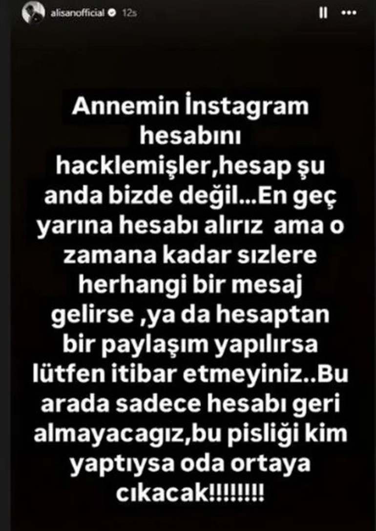 Alişan isyan etti: Bu pisliği kim yaptıysa ortaya çıkacak Hesabı hacklendi