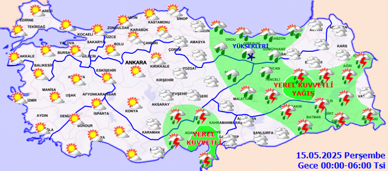 SON DAKİKA HAVA DURUMU TAHMİNLERİ İL İL | Bugün (15 Mayıs) hava nasıl olacak, yağmur yağacak mı İstanbulda sıcaklıklar artıyor Meteoroloji duyurdu
