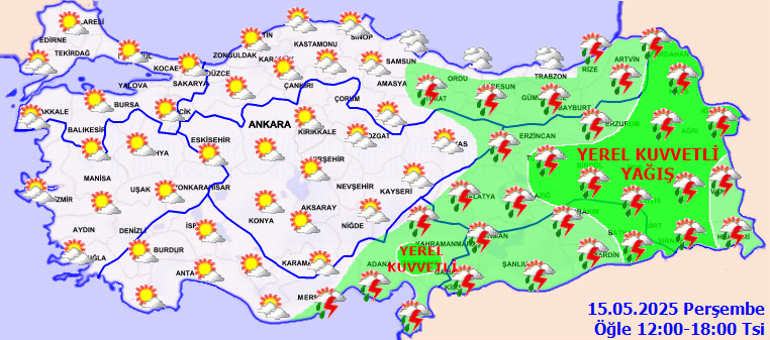 SON DAKİKA HAVA DURUMU TAHMİNLERİ İL İL | Bugün (15 Mayıs) hava nasıl olacak, yağmur yağacak mı İstanbulda sıcaklıklar artıyor Meteoroloji duyurdu