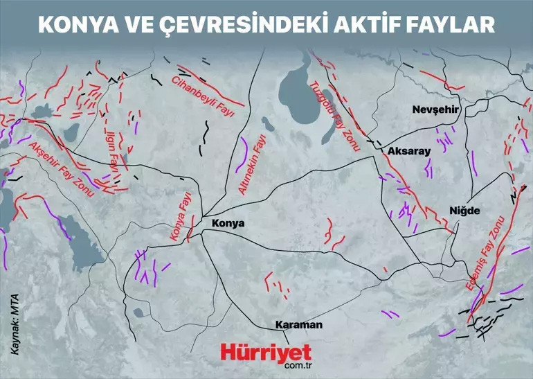 Çevre illerde de hissedildi: Konya ve çevresi için deprem sürpriz mi Bölgede hangi faylar yer alıyor ‘Deprem açısından en güvenli yerlerden biri diyebiliriz ama…’