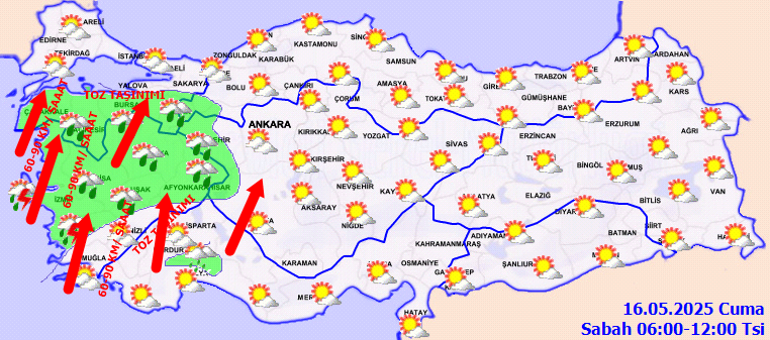 Hava durumu tahminleri il il 16 Mayıs 2025 | Bugün hava nasıl olacak, İstanbulda yağmur var mı Meteoroloji duyurdu: Sıcaklık mevsim normallerinin üzerine çıkıyor