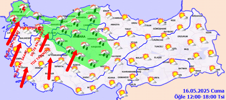 Hava durumu tahminleri il il 16 Mayıs 2025 | Bugün hava nasıl olacak, İstanbulda yağmur var mı Meteoroloji duyurdu: Sıcaklık mevsim normallerinin üzerine çıkıyor