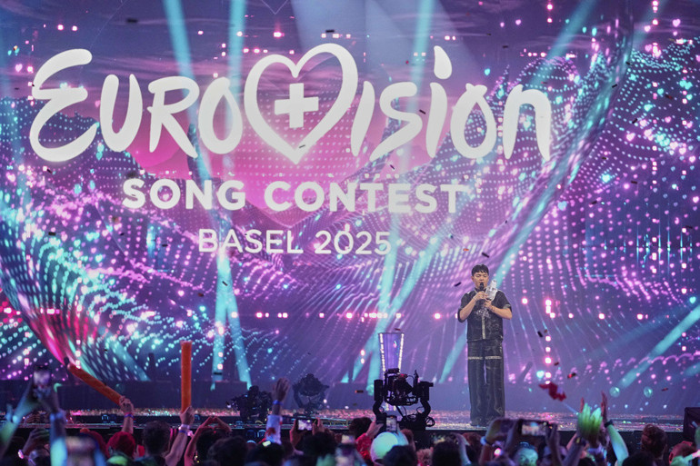 Eurovisionda kazanan belli oldu Gazze protestosu damga vurdu