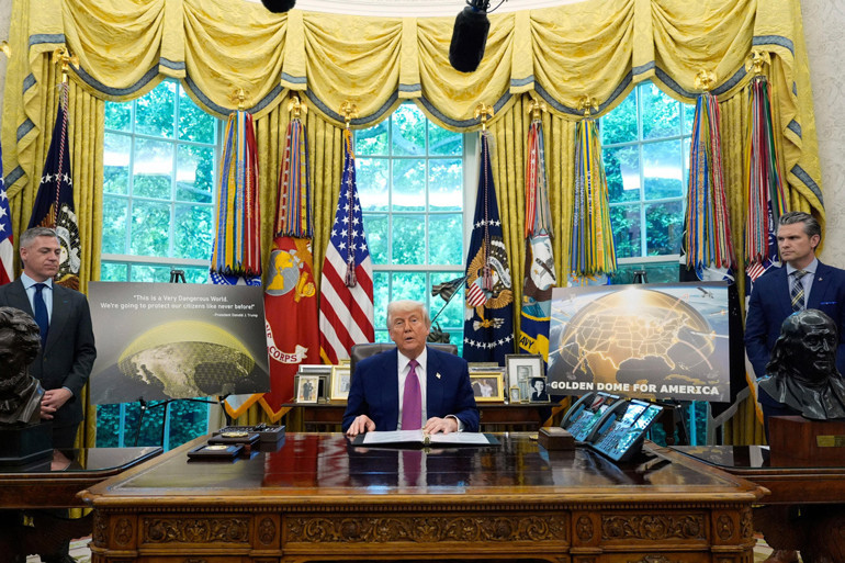 Son dakika... ABD Başkanı Trump duyurdu: ABDnin altın kubbesi olacak