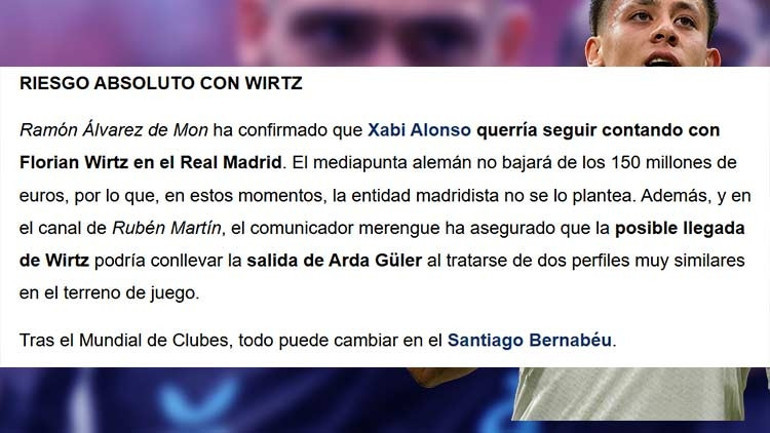 Arda Güler’i bekleyen transfer tehlikesi İspanyollar yazdı