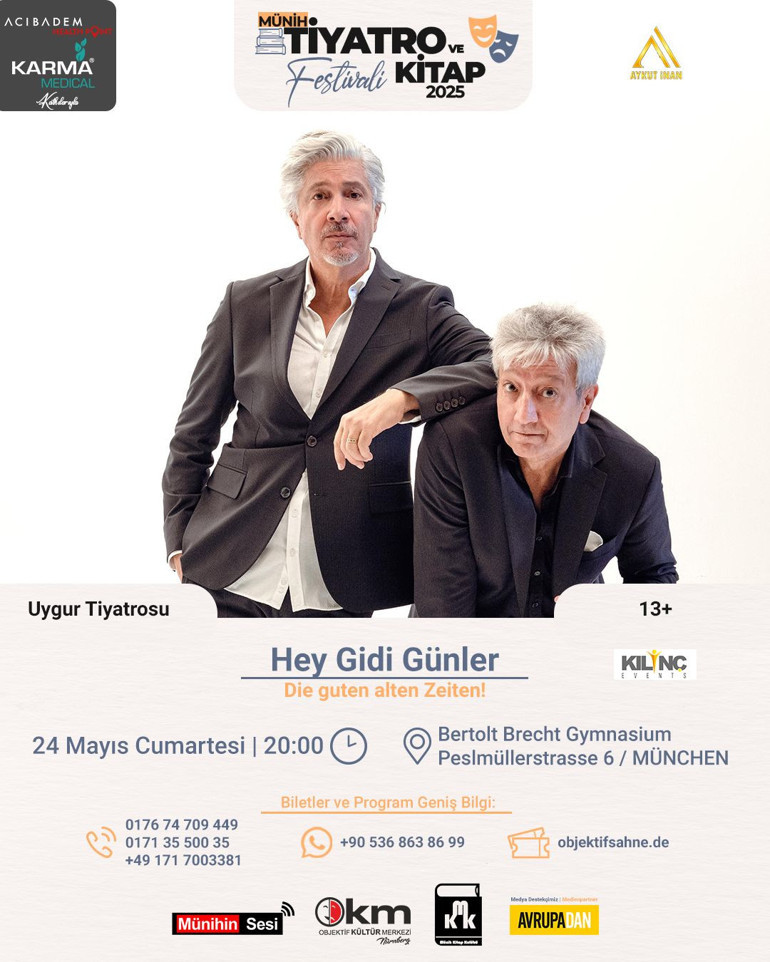 Münih’te tiyatro ve kitap festivali basliyor