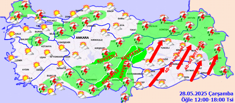 Hava durumu tahminleri il il | Bugün (28 Mayıs) hava nasıl olacak, İstanbulda yağmur var mı Meteorolojiden 18 ile son dakika sağanak uyarısı Sıcaklıklar yeniden düşüyor