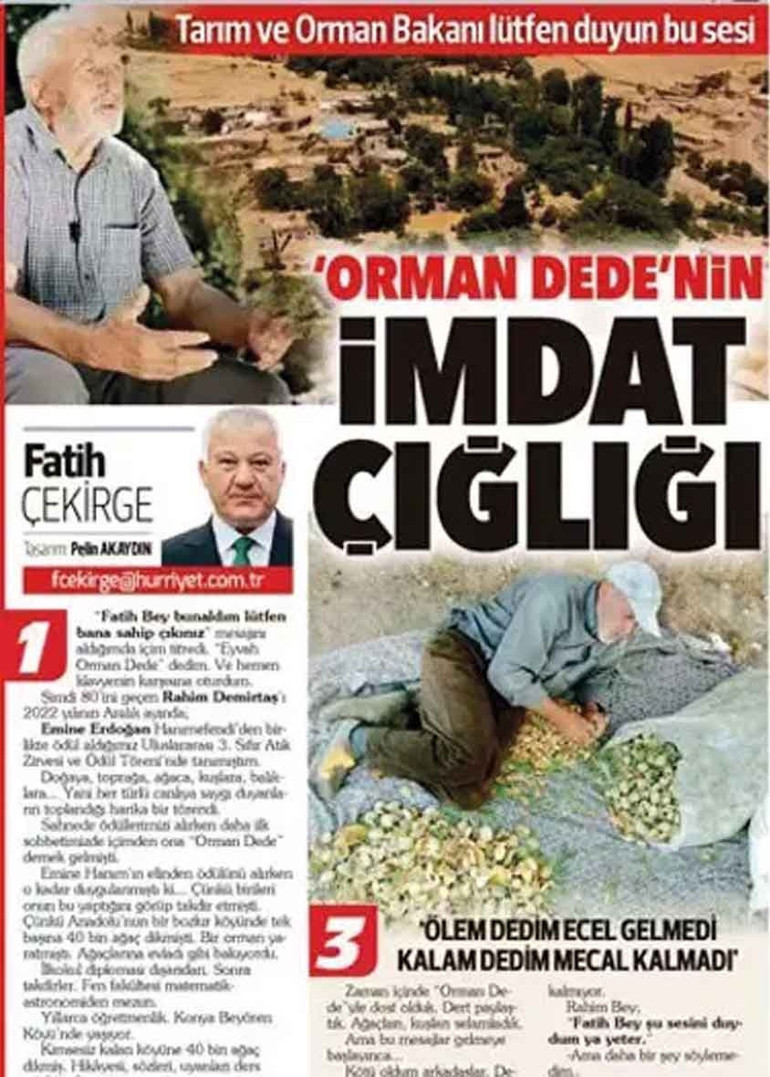 Ağaçlara fısıldayan ‘Orman Dede’yi kaybettik