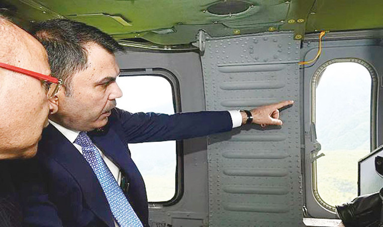 Helikopterden son uyarı